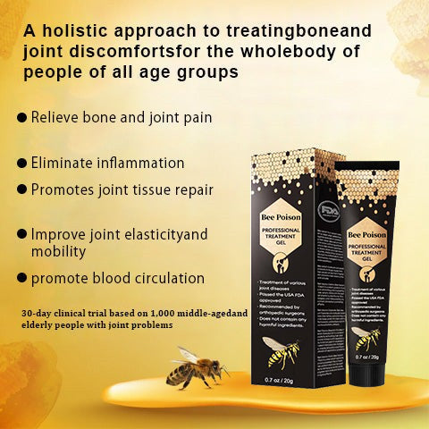 🐝New Zealand Bee Poison Joint Relief Gel(New Zealand Bee Extract - Specializes in the treatment of orthopedic conditions and arthritic pain)