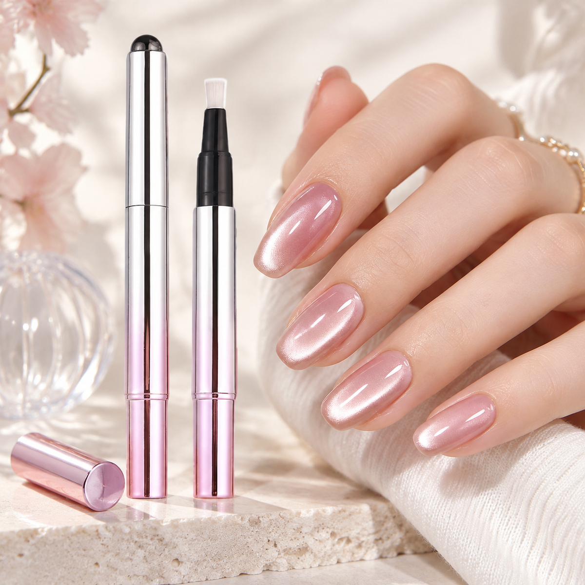 6-in-1 Cat Eye Nail Gel Pen – Easy Magnetic Nail Art at Home