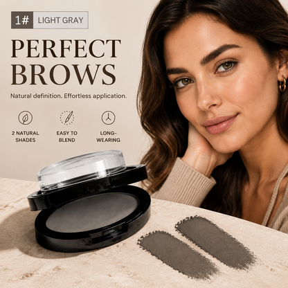 Perfect Brows Eyebrow Powder – Natural-Looking, Buildable Brow Color for Soft Definition | 3 Shades