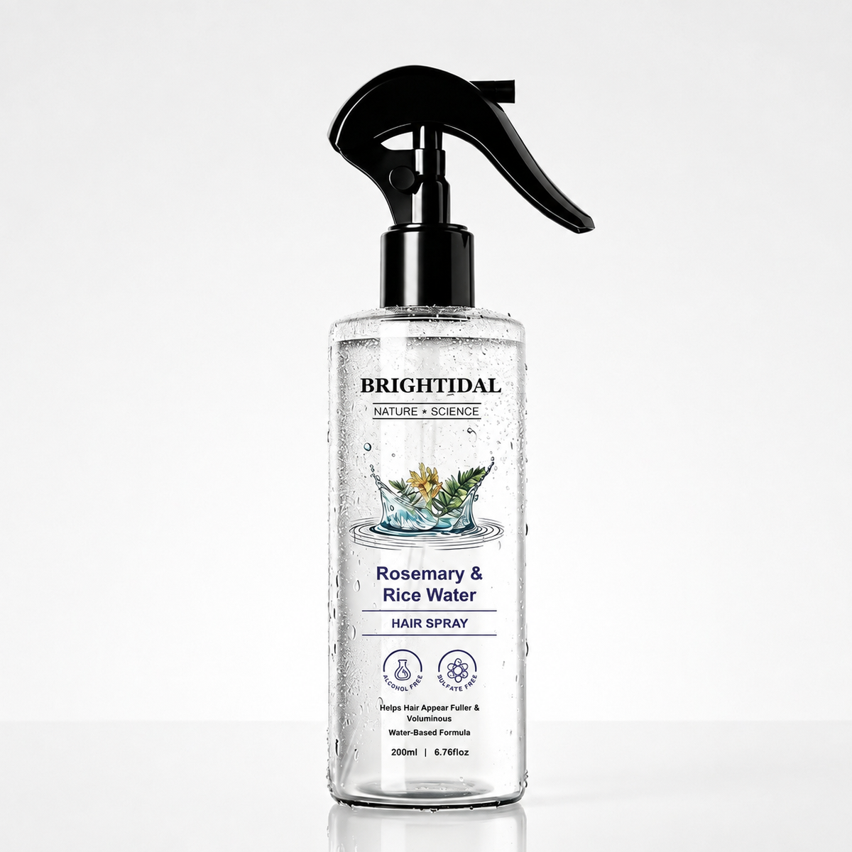 Rosemary & Rice Water Hair Care Spray – Lightweight Leave-In Mist for Soft, Smooth & Shiny-Looking Hair