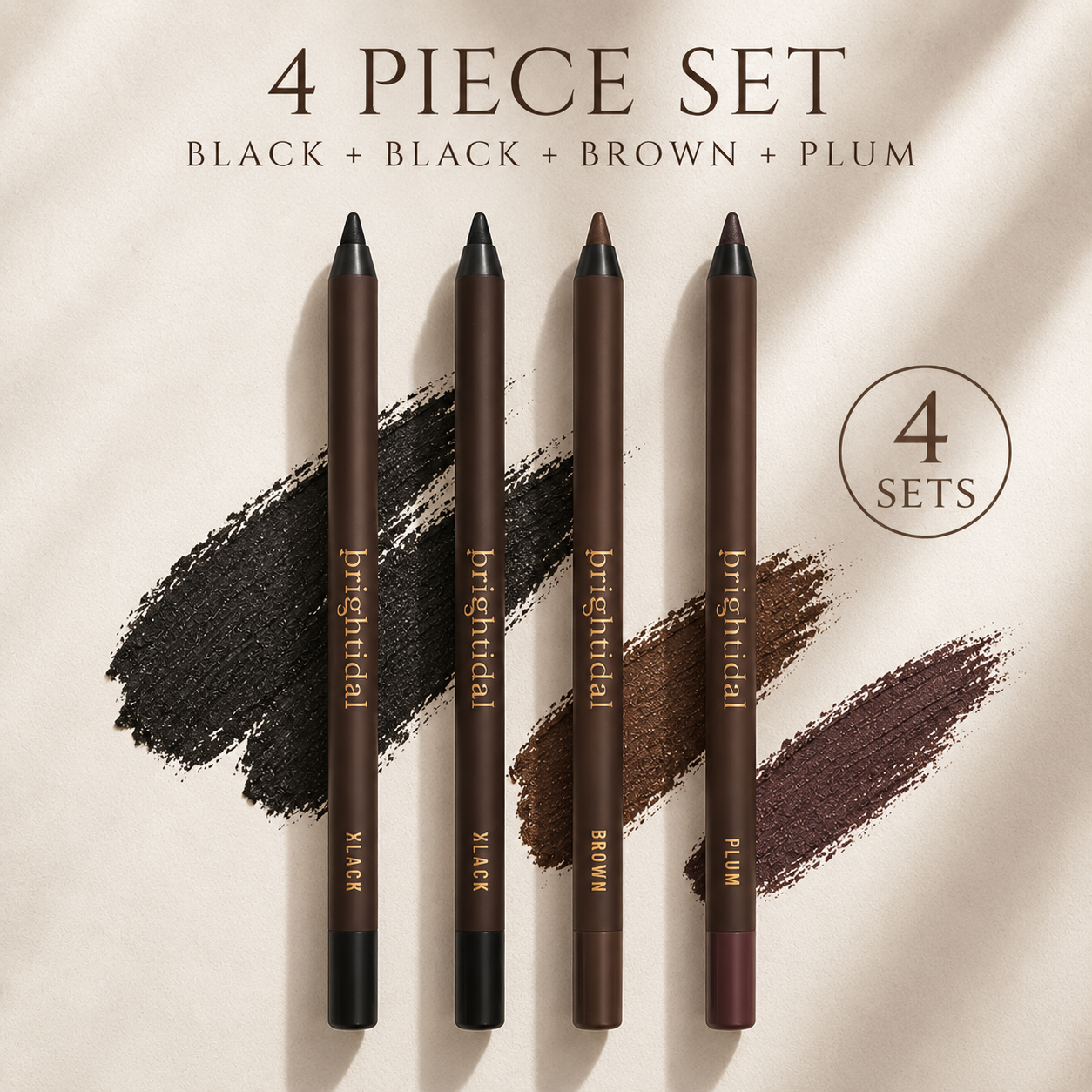 24 HR Waterproof Eyeliner Duo Sharpenable Eye Pencil