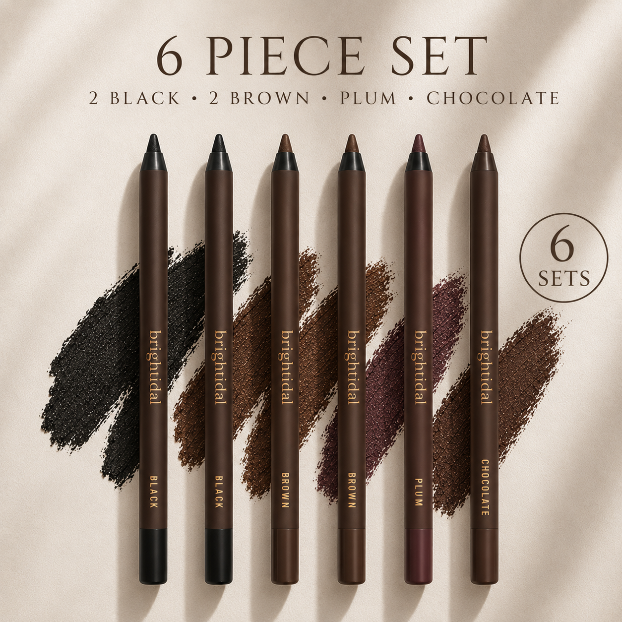 24 HR Waterproof Eyeliner Duo Sharpenable Eye Pencil