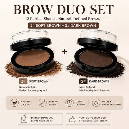Perfect Brows Eyebrow Powder – Natural-Looking, Buildable Brow Color for Soft Definition | 3 Shades