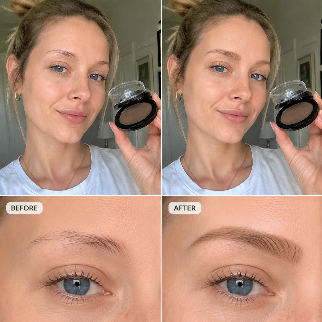 Perfect Brows Eyebrow Powder – Natural-Looking, Buildable Brow Color for Soft Definition | 3 Shades