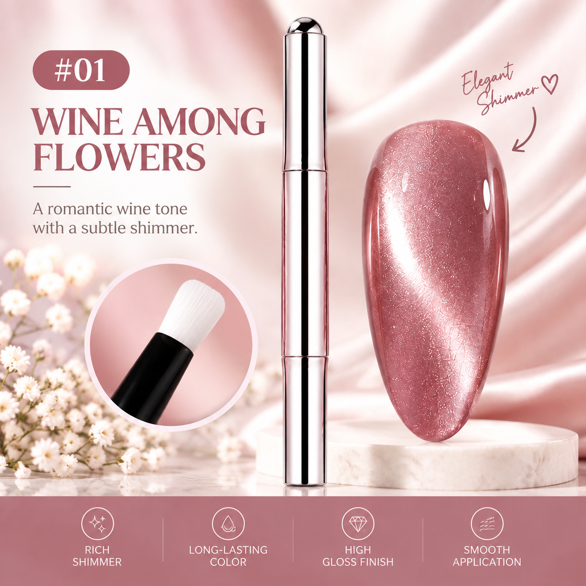 6-in-1 Cat Eye Nail Gel Pen – Easy Magnetic Nail Art at Home